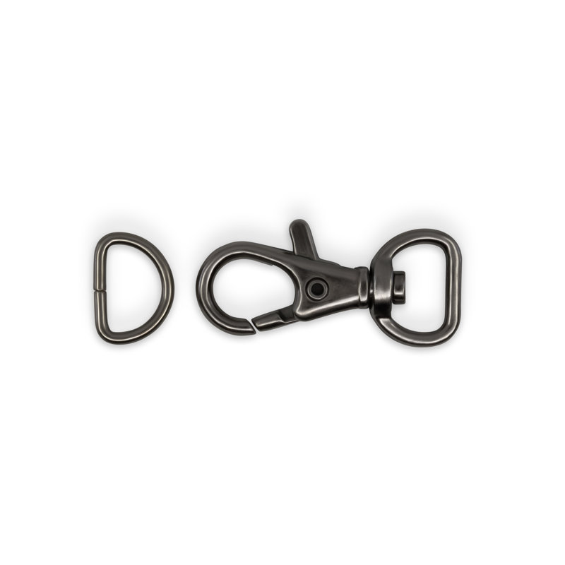Dritz 1/2" Swivel Hooks & DRings, 12 Sets, Gunmetal Wayfair